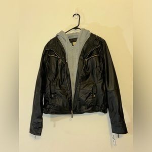 Vegan Leather Winter Jacket